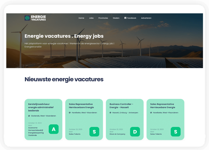 Energie vacatures | Jobs in de energiesector | Energy job | Werken in de energiesector | Energy job | Energietransitie | Groene energie | Duurzame vacature